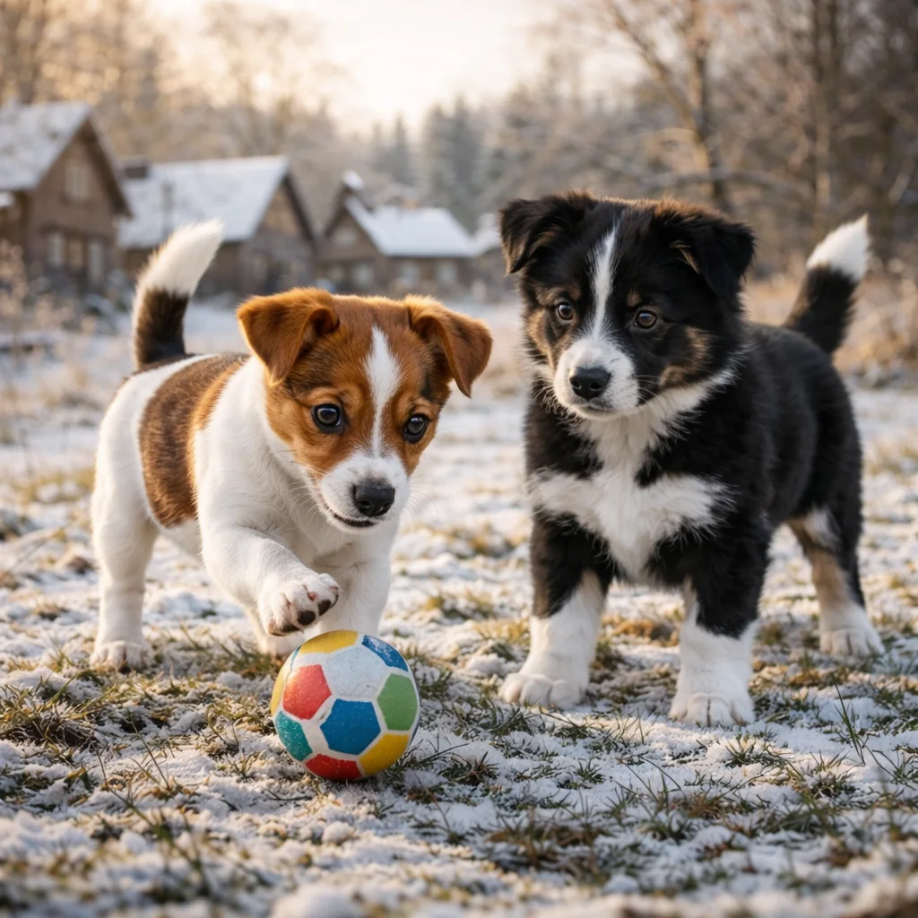 Das spielerische Rollen im Winterlicht