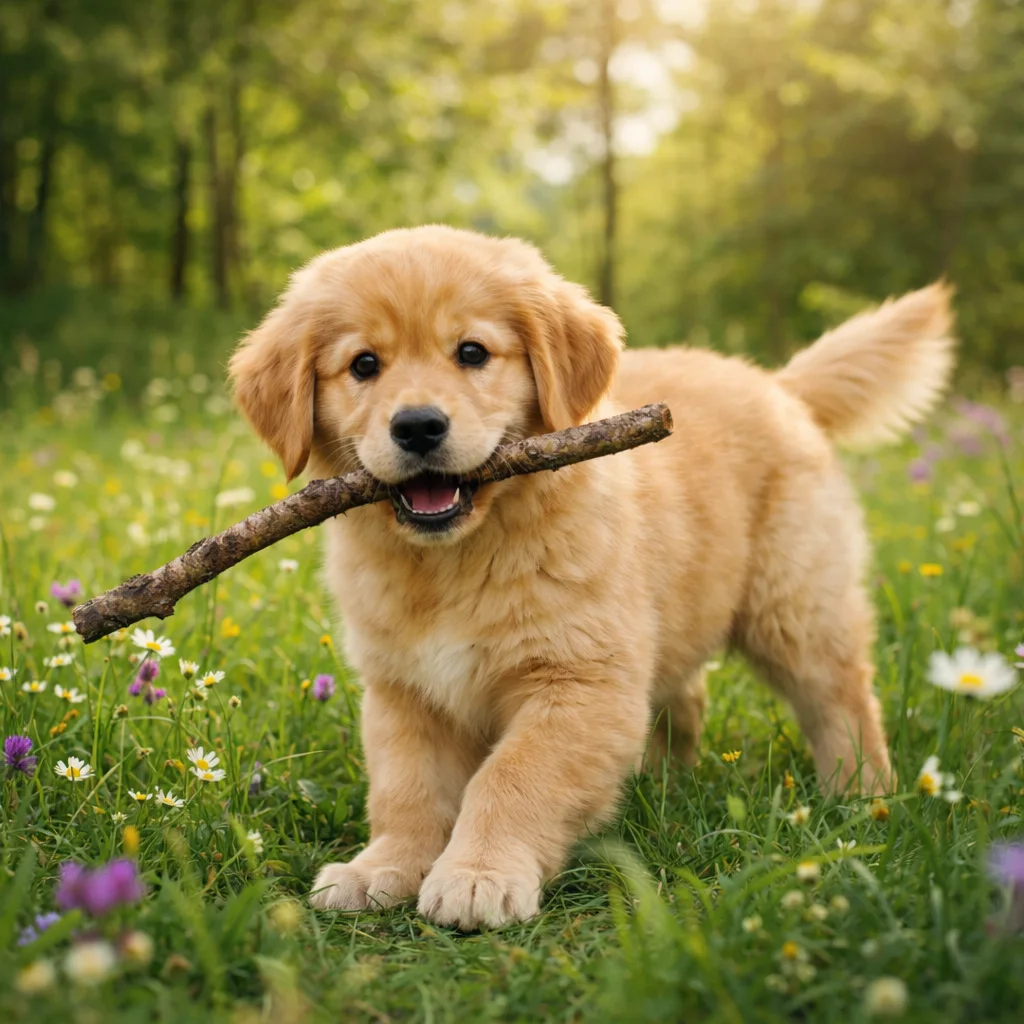 Golden Retriever Welpe Sorello – Der faszinierende Fund am Waldrand