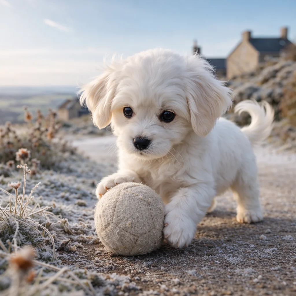 Wisperly – Kuschelball im frostigen Gras