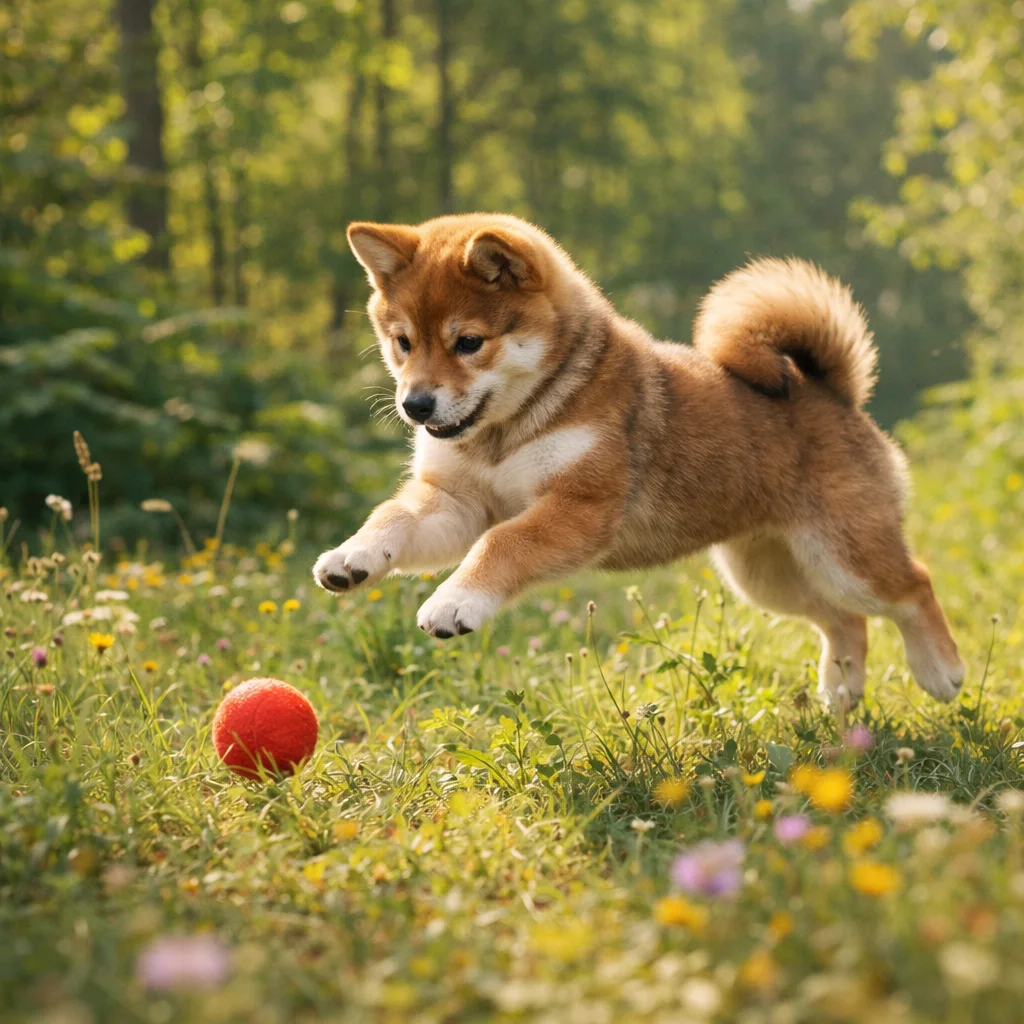 Fliegender Ball und flinke Pfoten